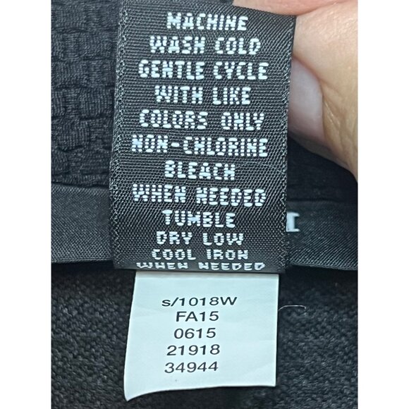 Alfani Women's Open Front Textured Blazer Jacket 2X Black Career Goth Minimalist - Picture 16 of 16